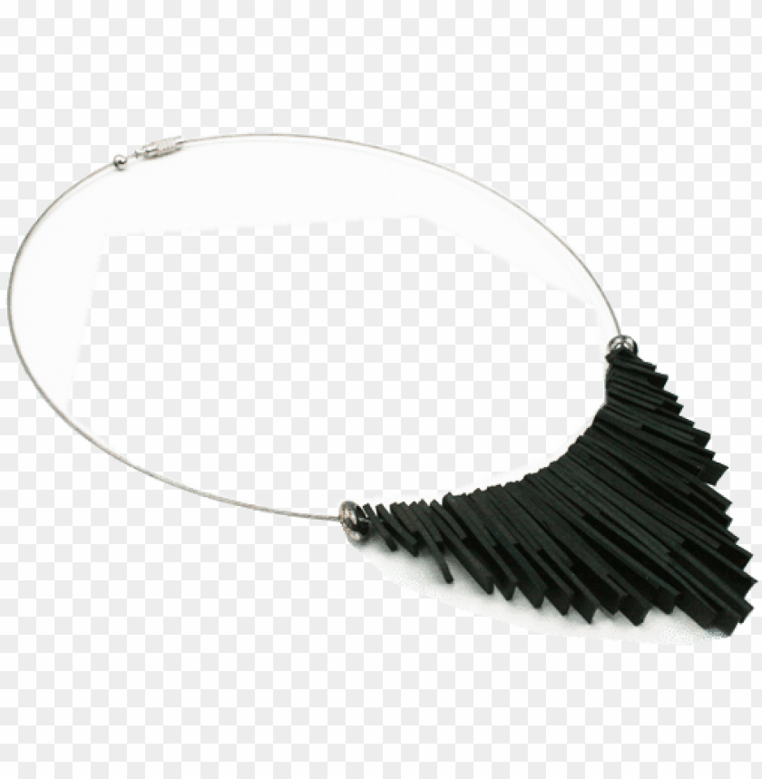 free PNG upcycled bike jewellery. black ethnic necklace made PNG image with transparent background PNG images transparent