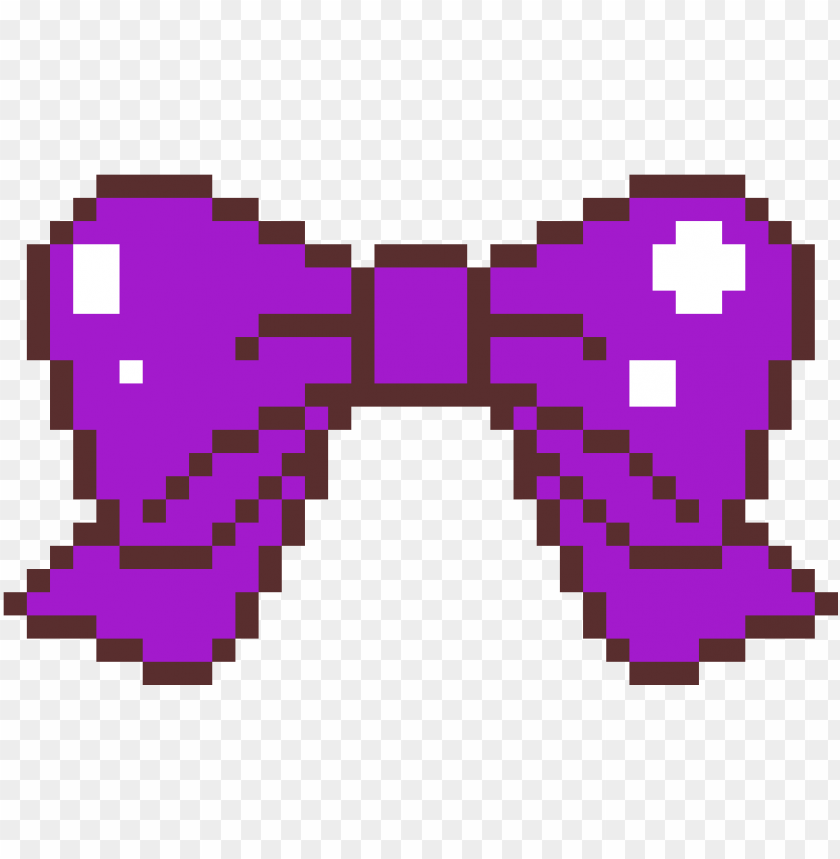 urple bow controle pixel art PNG transparent with Clear Background ID 237782