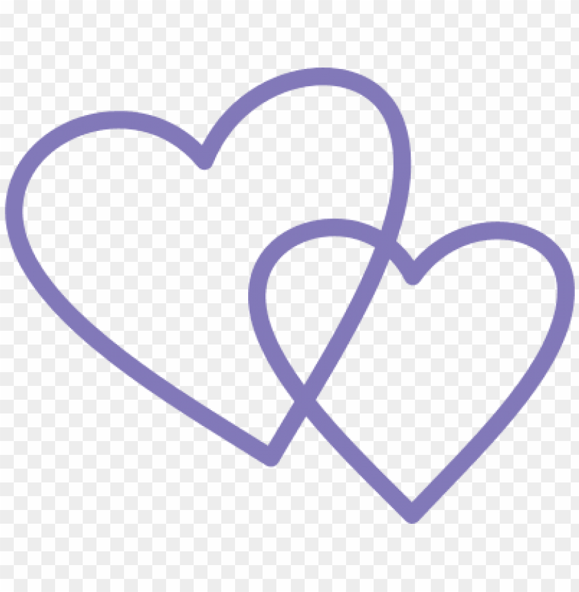 Download Urple Double Heart Shapes Svg Double Heart Shape Png Image With Transparent Background Toppng