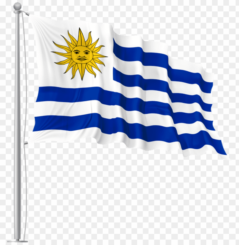 Download Uruguay Waving Flag Clipart Png Photo Toppng