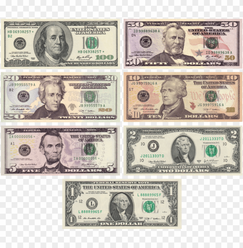 100 dollar bill, hundred dollar bill, 20 dollar bill, dollar bill, one dollar, united states