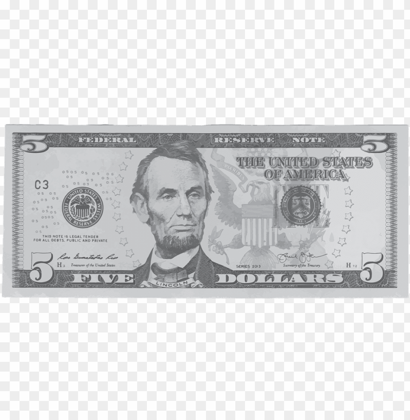us five dollar-bill - series 2006 5 dollar bill PNG image with transparent background@toppng.com