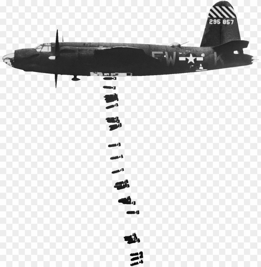 Transparent PNG image Of us plane dropping bombs - Image ID 67392
