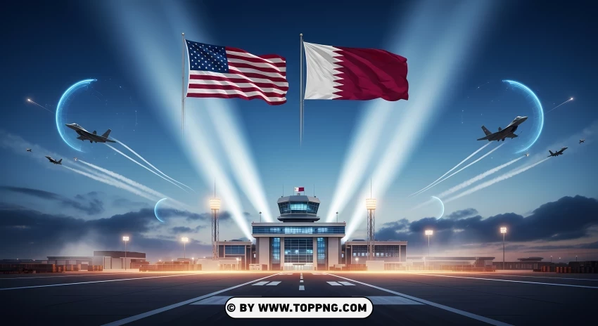 Us Qatar Military Airbase Defense PNG Transparent Background
