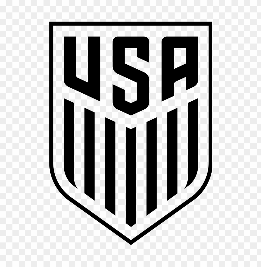 Usa American Football Soccer Team Black Logo PNG Image With Transparent Background