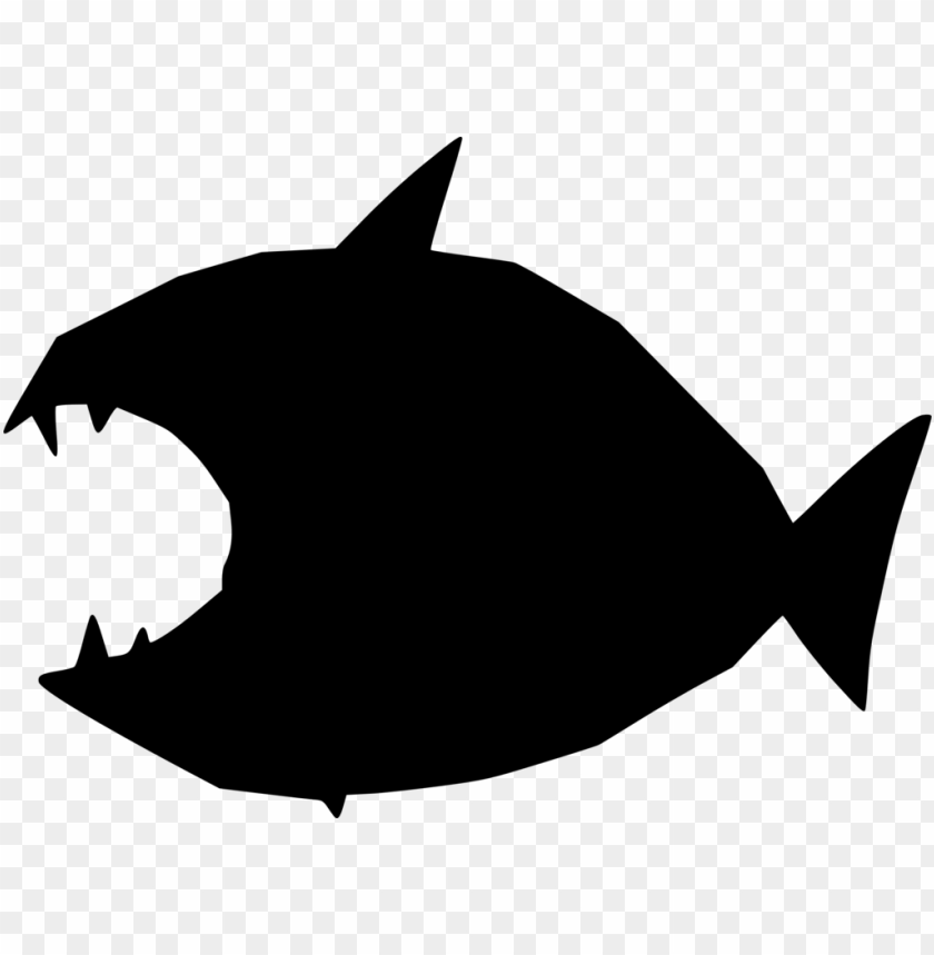 user interface computer icons silhouette video cartoon - silhouette piranha PNG image with transparent background@toppng.com