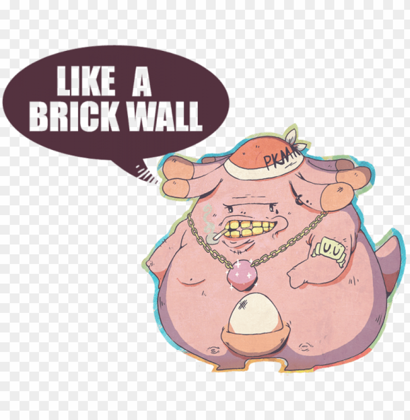 Uu In The Days Of Chansey - Chansey Like A Brick Wall PNG Image With Transparent Background