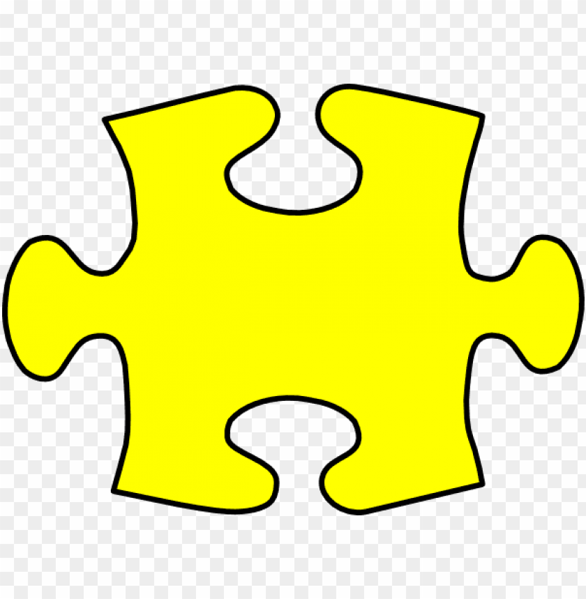 Uzzle Piece Clip Art At Clker Com Autism Puzzle Pieces Yellow PNG Image  With Transparent Background | TOPpng