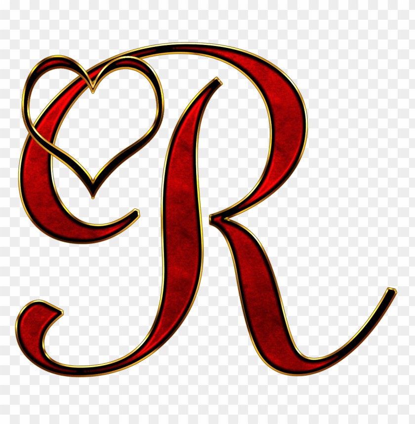miscellaneous, alphabet, valentine capital letter r, 