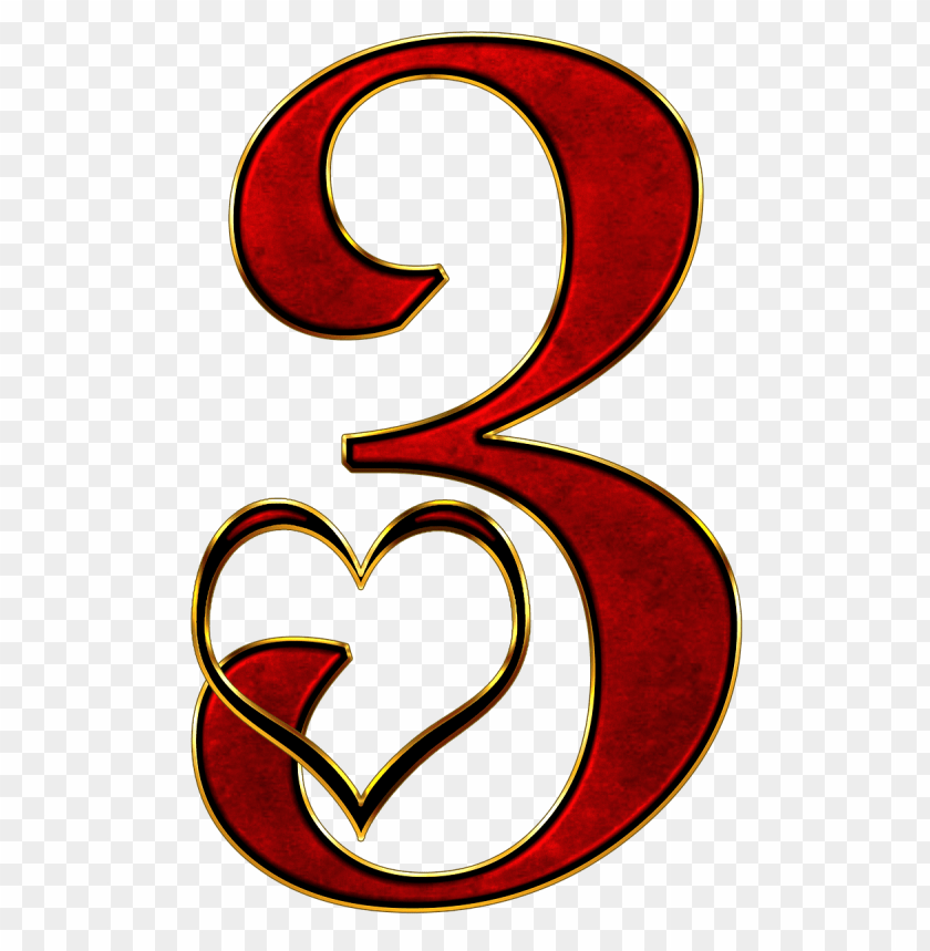 miscellaneous, numbers, valentine number 3, 