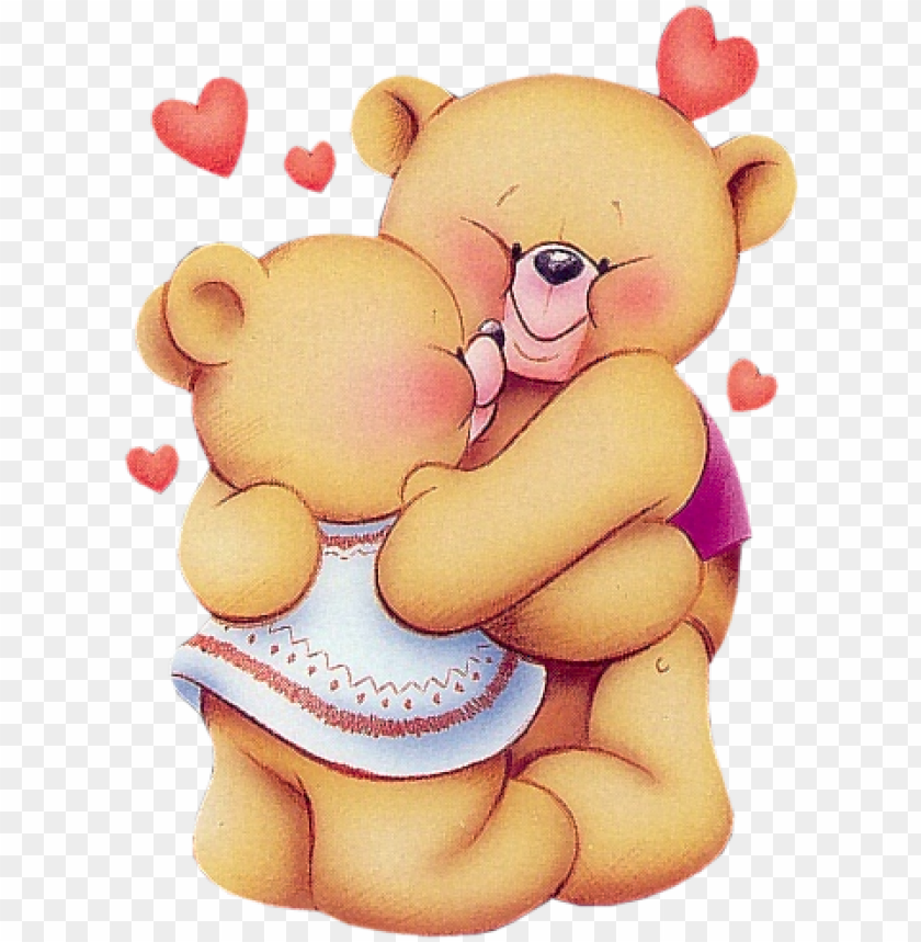 free PNG valentine teddy bears png clipart picture - cartoon teddy bears huggi PNG image with transparent background PNG images transparent