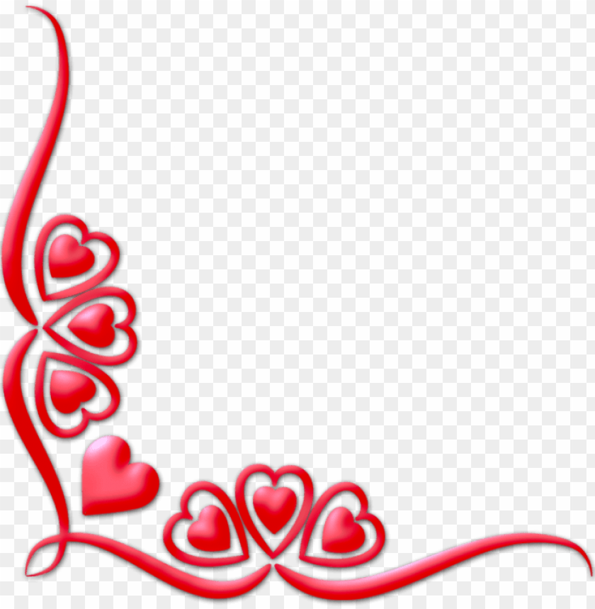 valentines day border PNG image with transparent background@toppng.com