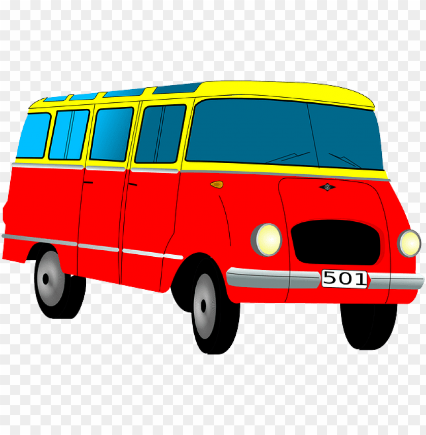 van, car, cartoon, bus, automobile, auto, motor, vans - van clipart PNG  image with transparent background | TOPpng