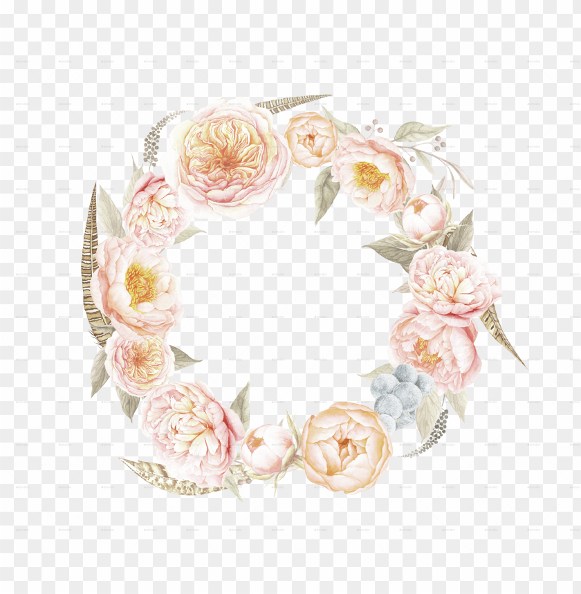free PNG vector black and white stock bouquets by larabriffa - vintage floral wreath PNG image with transparent background PNG images transparent