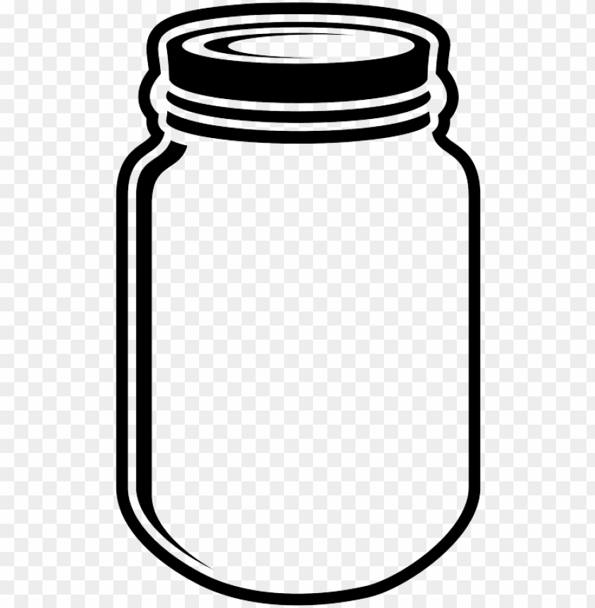 vector black and white stock guatemalan cotton coffee - mason jar decal PNG image with transparent background@toppng.com