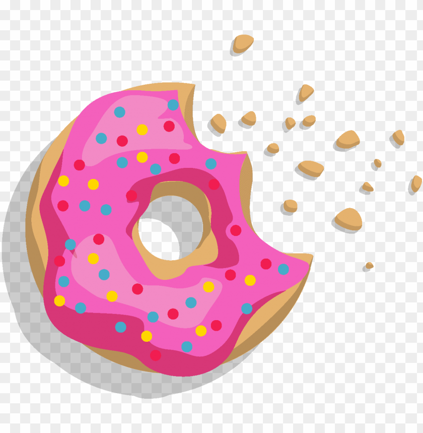 Download vector hand drawn pink jam donut - jelly doughnut png - Free PNG  Images | TOPpng