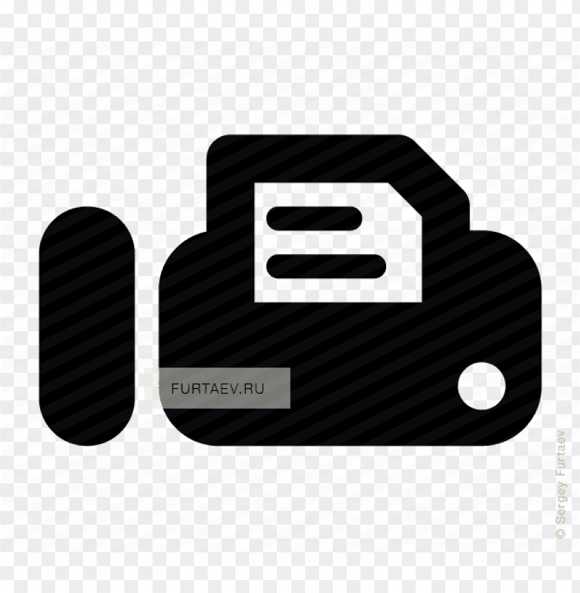 Vector Icon Of Fax Machine With Text Page Small Icon For Fax Png