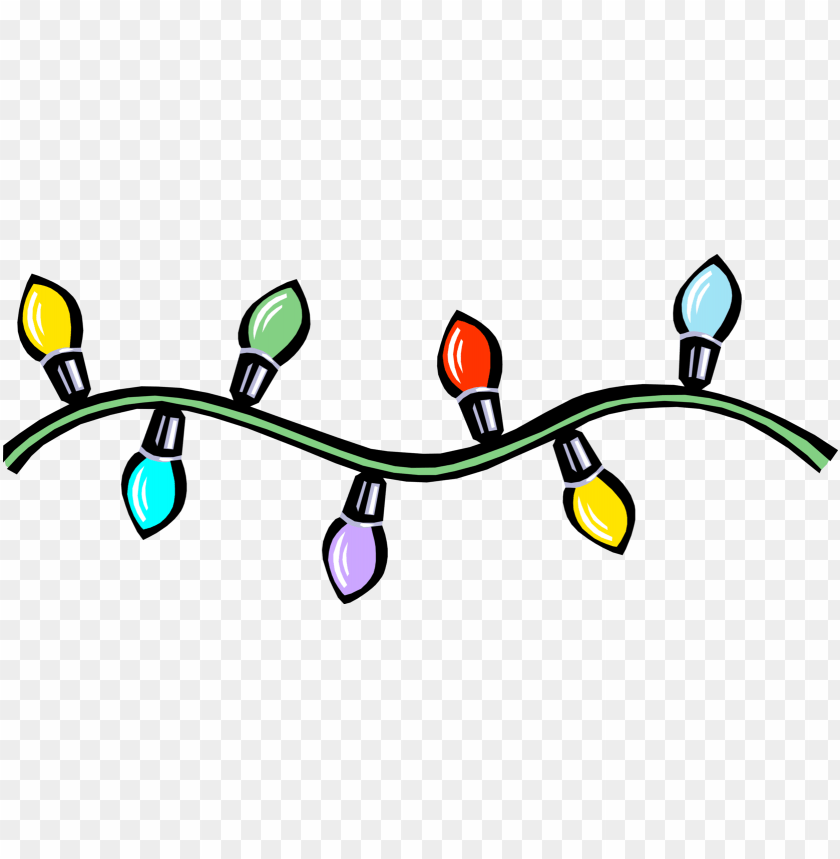 vector illustration of colored christmas light decorations christmas lights in a straight line PNG transparent with Clear Background ID 248169