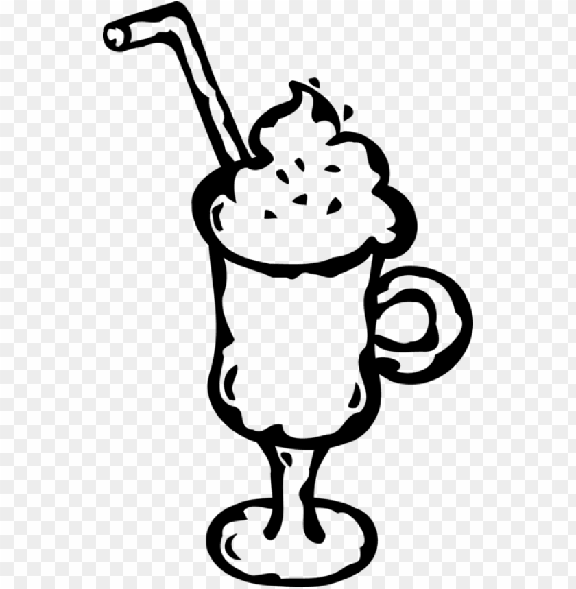 vector illustration of dessert milkshake drink with - illustration, dessert