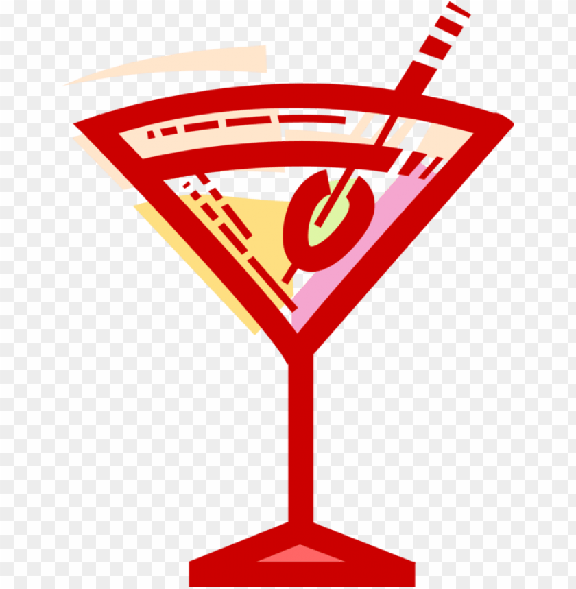 Vector Illustration Of Martini Alcohol Beverage Cocktail Martini Glass Png Image With Transparent Background Toppng