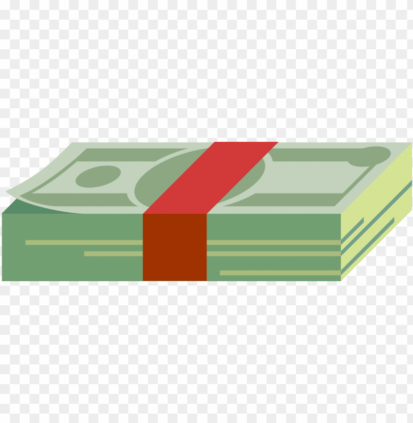 Vector Illustration Of Stack Of Cash Money Dollar Bills - Money PNG Transparent Background