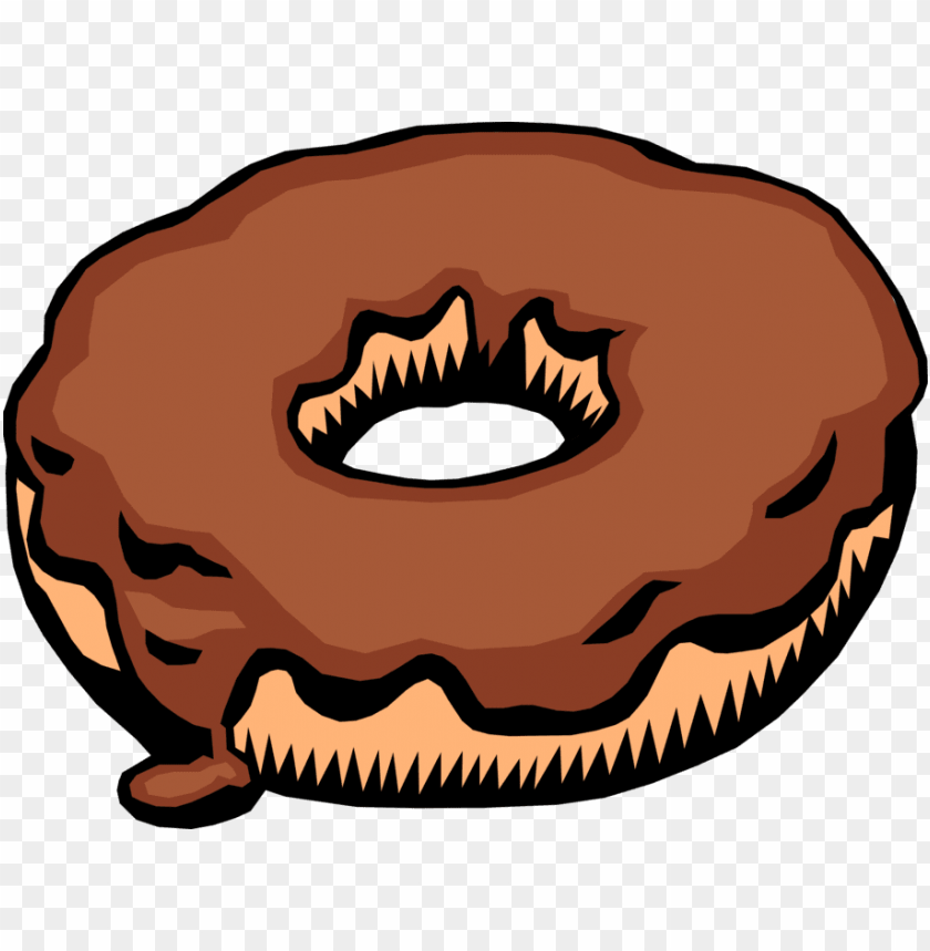 vector illustration of sweetened fried dough donut - ממתקים אנימציות, dessert