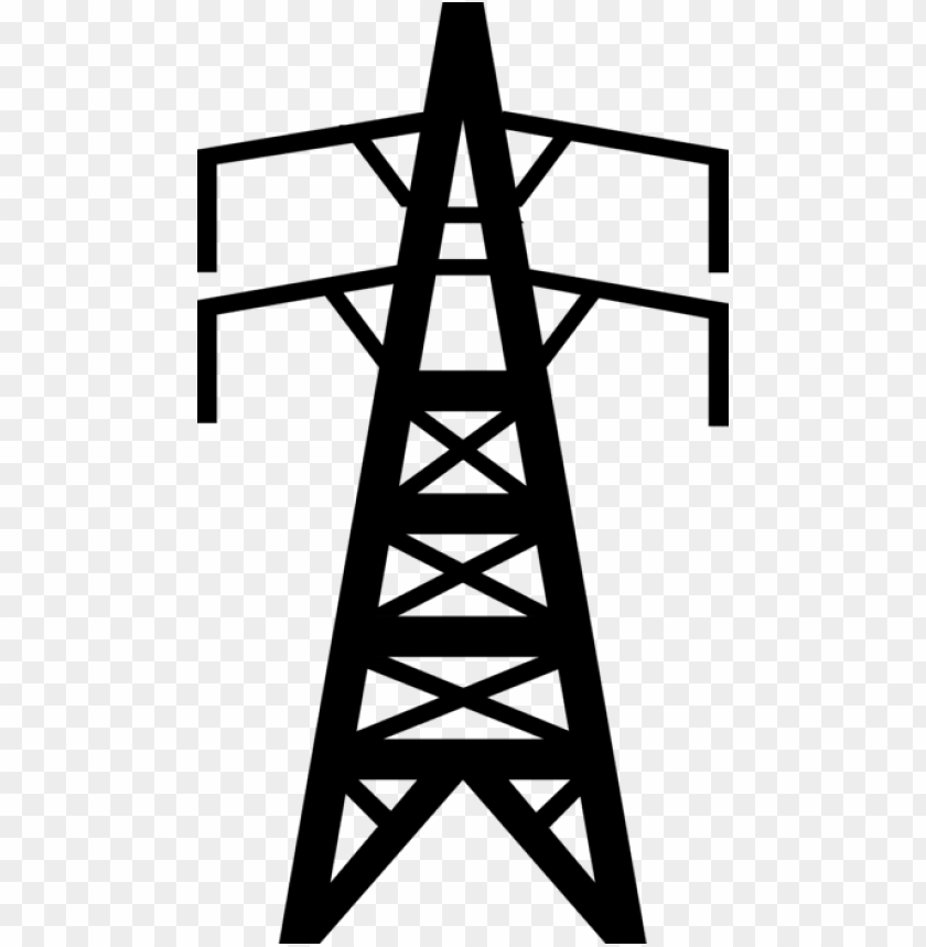 vector illustration of transmission towers carry electrical electric tower clipart PNG transparent with Clear Background ID 250990