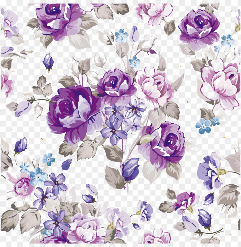 vector library flower design paper pattern watercolor purple watercolor flowers vector PNG transparent with Clear Background ID 164542