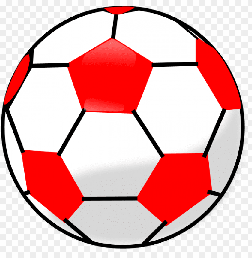 red soccer ball background