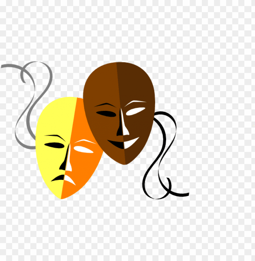 vector library library theater masks clipart - theatre masks PNG image with transparent background@toppng.com