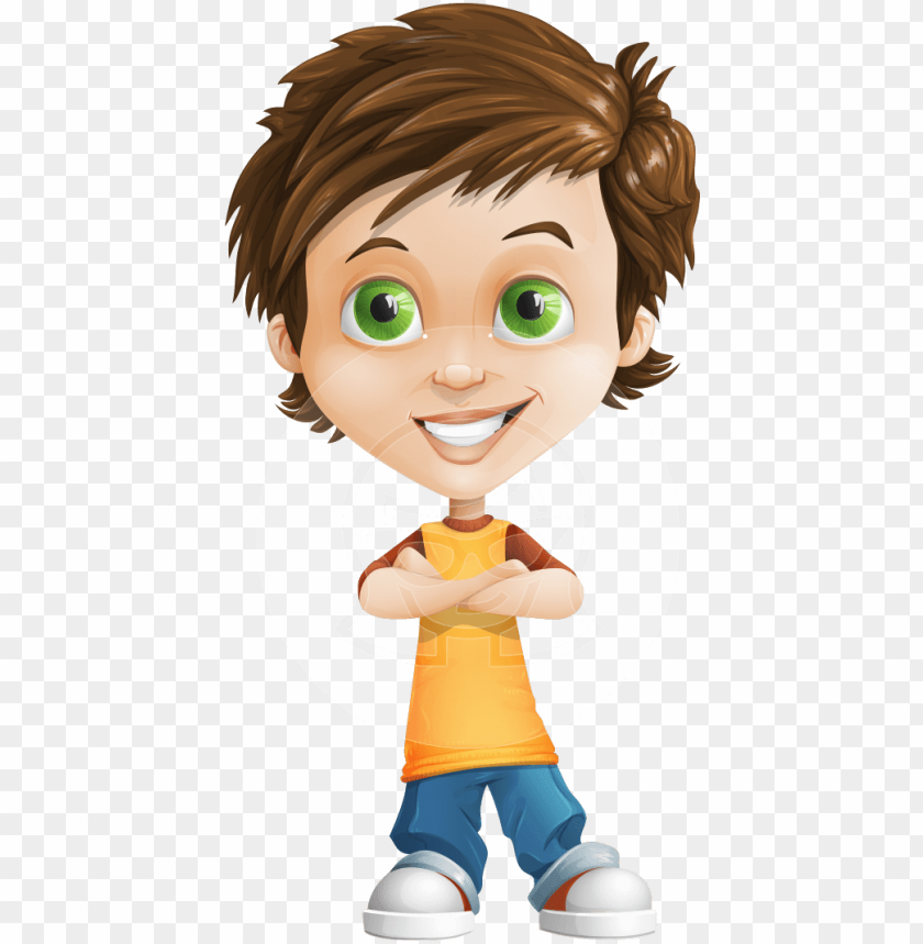 Download vector little boy character - boy cartoon characters png - Free  PNG Images | TOPpng