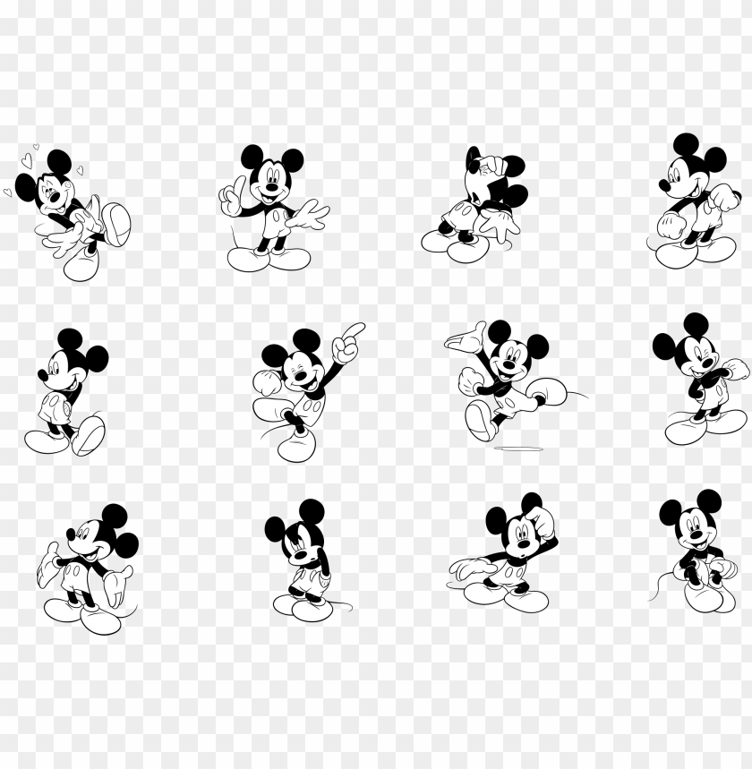 Vector Mickey Mouse Hands PNG Image With Transparent Background | TOPpng