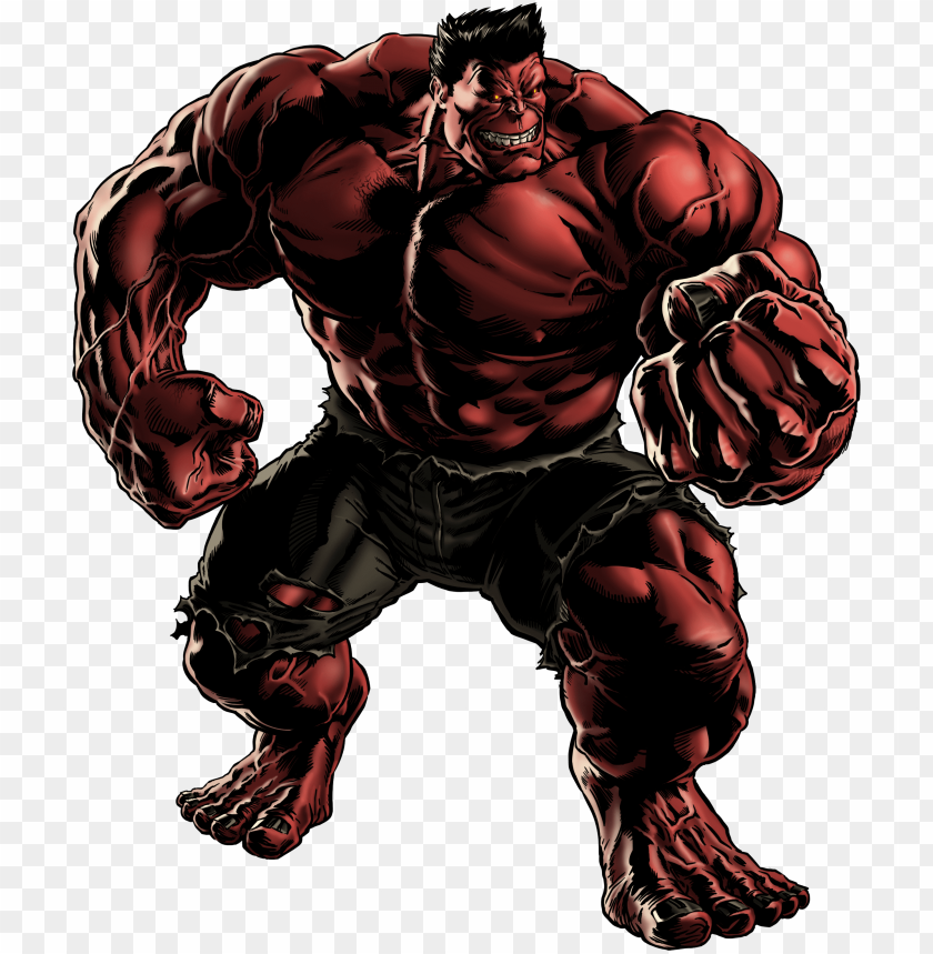 vector royalty free download marvel vector villain - marvel avengers red hulk PNG image with transparent background@toppng.com