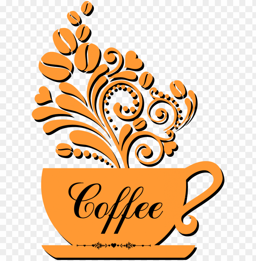 Download Vector Royalty Free Library Coffee Cup Cafe Logo Patter Png Image With Transparent Background Toppng