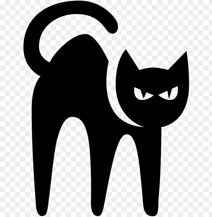vector royalty freeblack cat icon free- black cat icon png - Free PNG Images@toppng.com