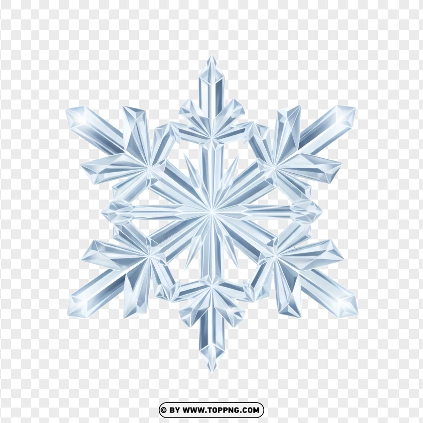 Vector Style Frozen Star Design PNG Transparent Background