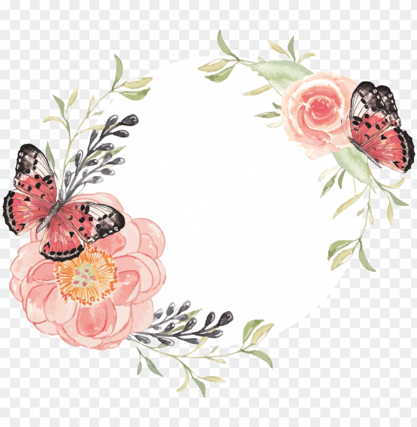 Butterfly - Floral Flower Background - CleanPNG / KissPNG