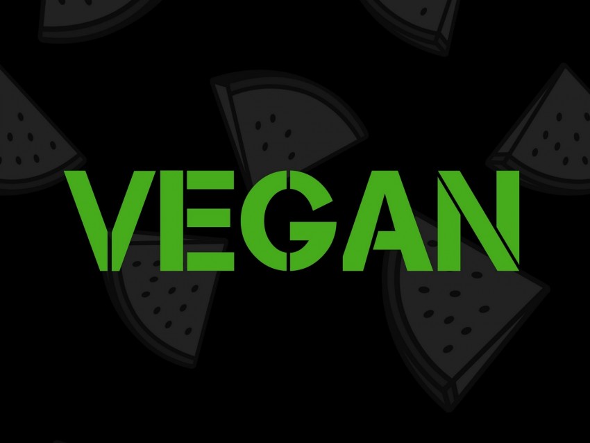 vegan, vegetarian, inscription, pattern, green, black