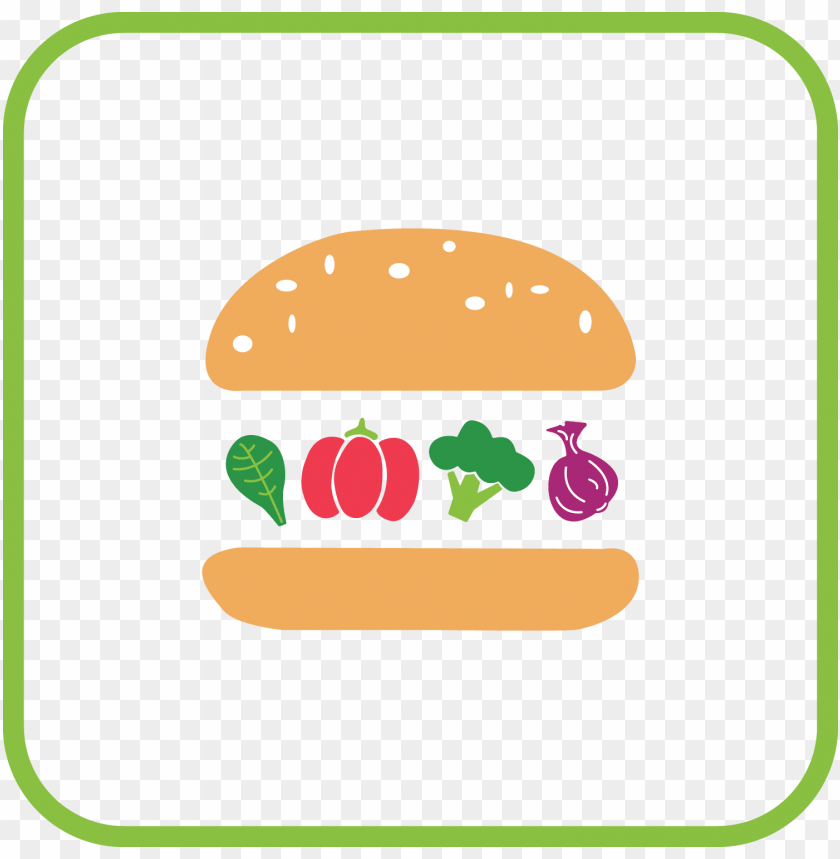 free PNG veggie burger clipart transparent food - fast food PNG image with transparent background PNG images transparent
