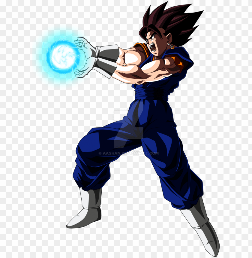 Vegito Kamehameha Pose Shooting Colored With Ball By Vegito Blue Kamehameha Png Image With Transparent Background Toppng