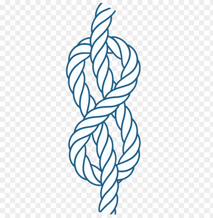 miscellaneous, knots, vertical figure 8 knot, 