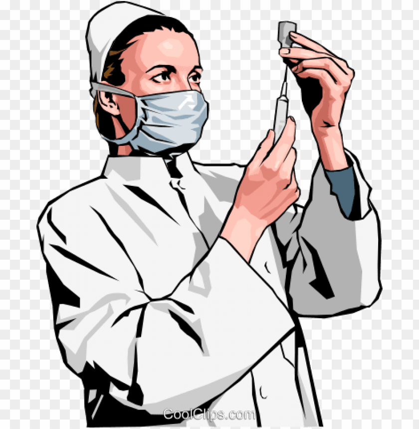 vet preparing injection nurse with syringe clip art PNG transparent with Clear Background ID 214539