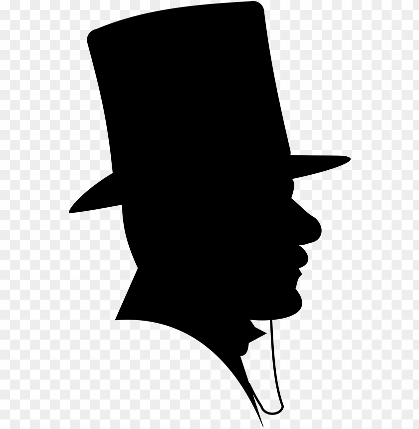 people, men, victorian, victorian man silhouette top hat, 