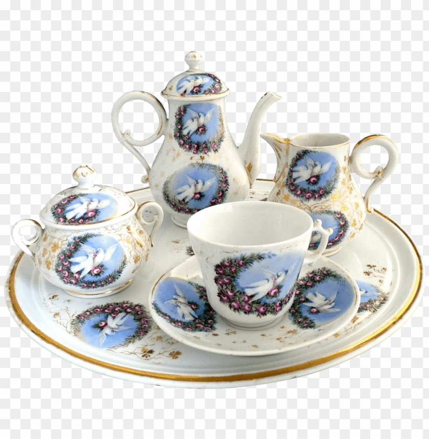 kitchenware, porcelain, victorian porcelain tea set, 