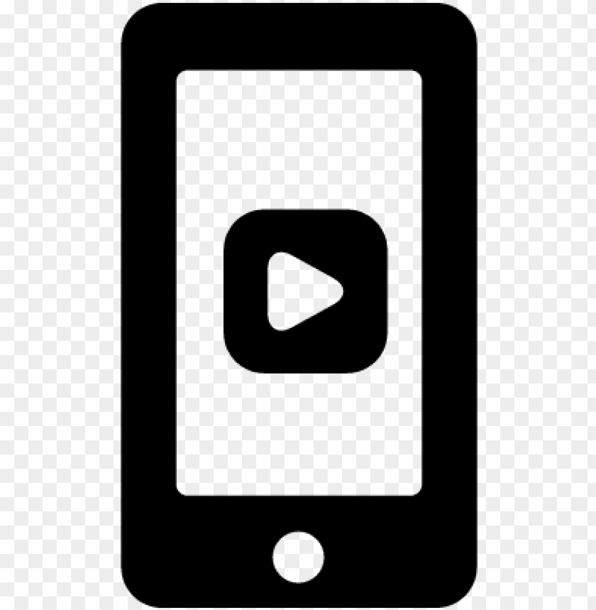 free PNG video play button on phone screen vector - mobile phone camera ico PNG image with transparent background PNG images transparent