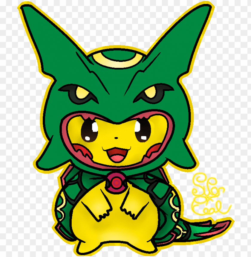 Videopikachu Wearing Rayquaza Outfit By Tunetiada24 - Pikachu Dressed Up As Rayquaza PNG Transparent With Clear Background ID 220609