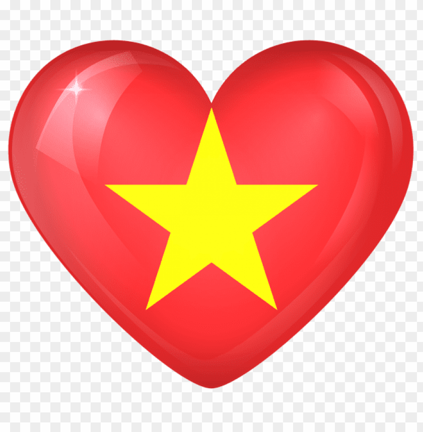 Download vietnam large heart flag clipart png photo  @toppng.com