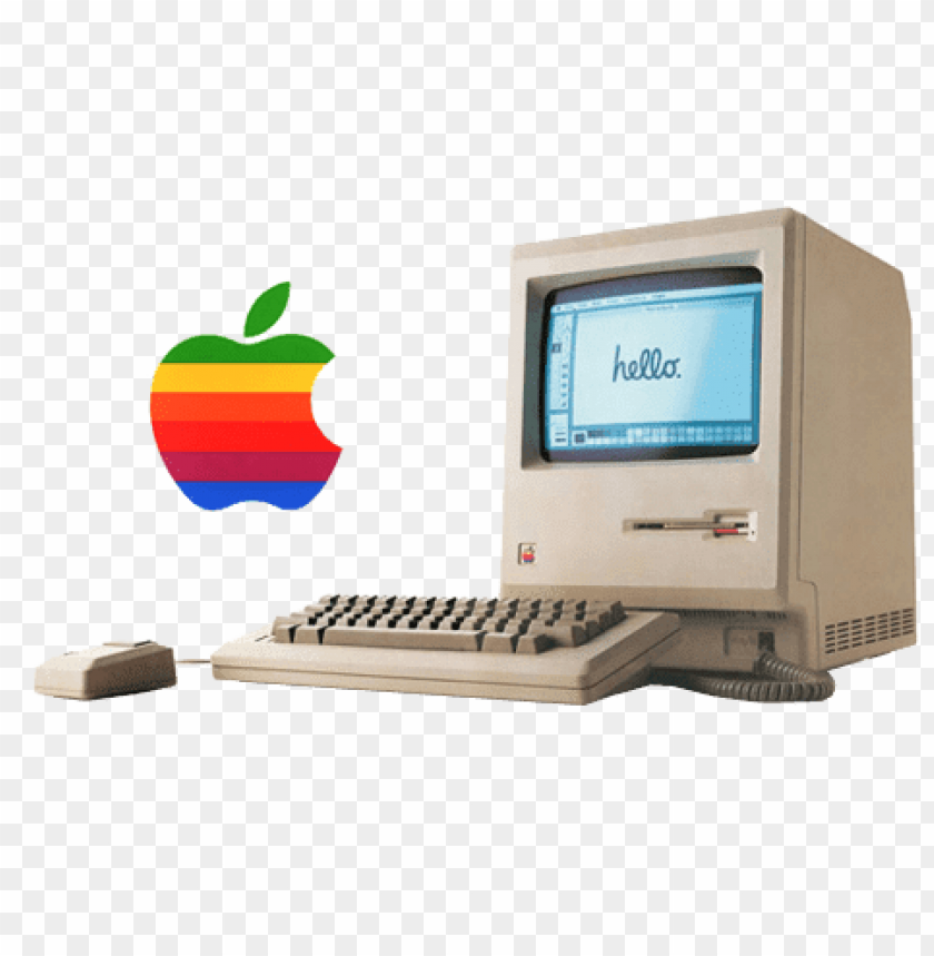 Vintage Apple Computer With Logo Png Images Background Toppng