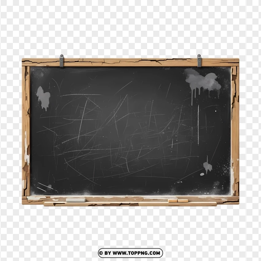 Vintage Blackboard PNG Transparent Background