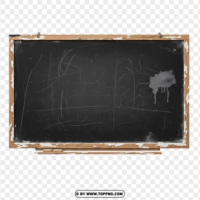 Vintage Classroom Blackboard PNG Transparent Background